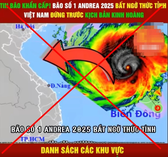 Tin sai đang được lan truyền trên MXH. (Ảnh chụp màn hình).