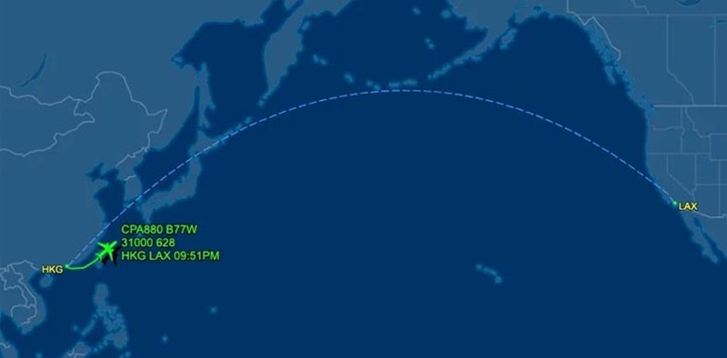 Chuyến bay "xuyên thời gian" trong ngày đầu năm 2025. Ảnh: ARY News.