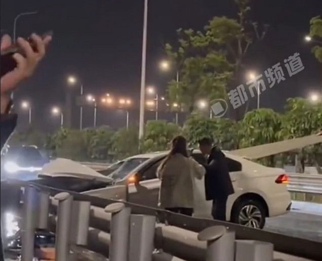 Hiện trường tai nạn. Ảnh: Weibo.