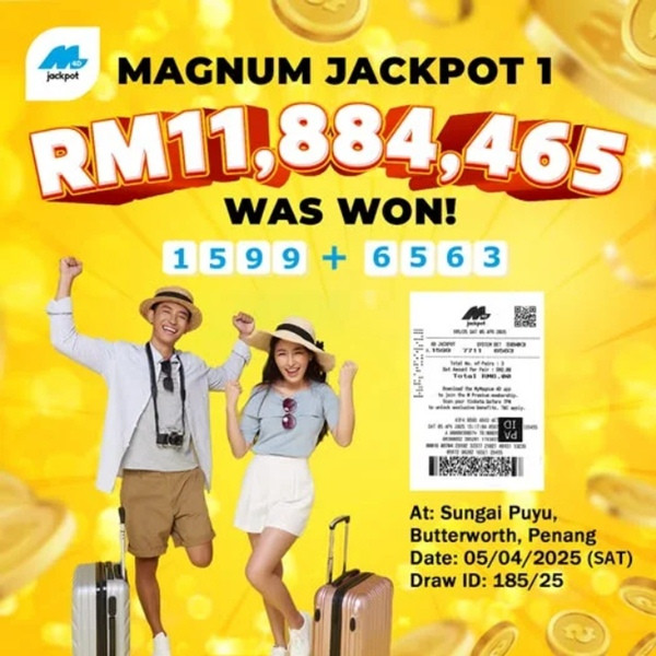 Thông báo về giải thưởng. Ảnh: Magnum4D. Thông báo về giải thưởng. Ảnh: Magnum4D.