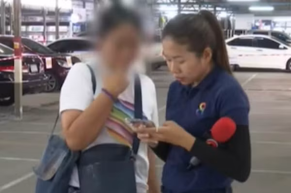 Cô Whee - người vợ ở Thái Lan của Ji Tan - quyết định không tranh giành gì với người vợ chính thức. Ảnh: Channel 8.