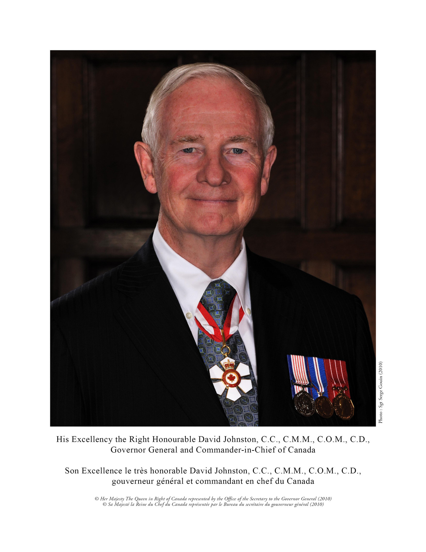 Ngài David Johnston, Toàn Quyền Canada. Ảnh : Đại sứ quán Canada tại Hà Nội cung cấp.