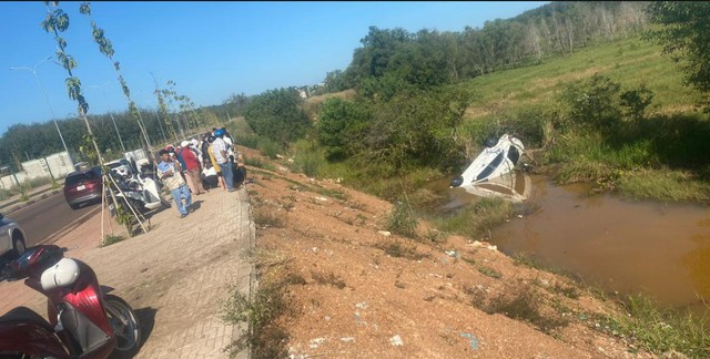 Hiện trường vụ tai nạn. Ảnh: HG