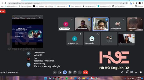 Lớp học ngoại ngữ online. Ảnh minh họa: Hà Vũ