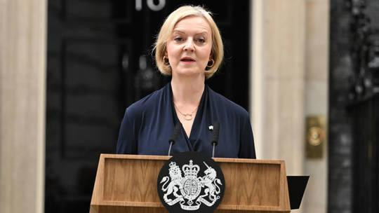 Thủ tướng Anh Liz Truss phát biểu trước Số 10 phố Downing. Ảnh: RT