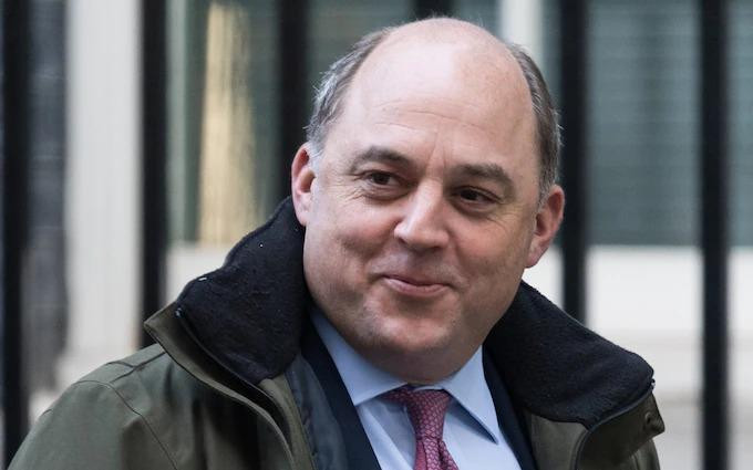 Bộ trưởng Quốc phòng Ben Wallace. Ảnh: Getty Images