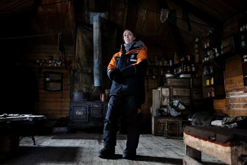 Bà Jacinda Ardern trong chuyến thăm Nam Cực. Ảnh: AP Bà Jacinda Ardern trong chuyến thăm Nam Cực. Ảnh: AP