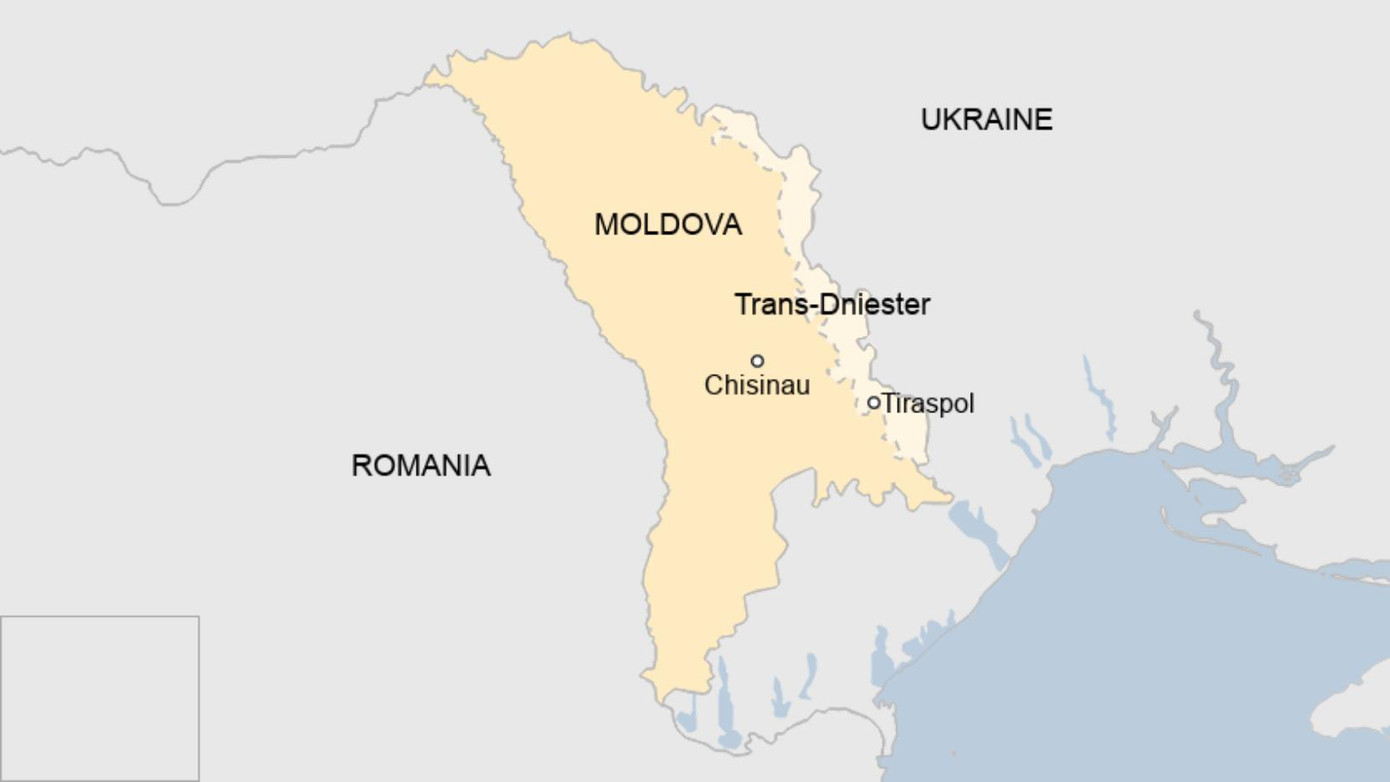 Moldova giáp phía Tây Nam Ukraine. Đồ họa: BBC Moldova giáp phía Tây Nam Ukraine. Đồ họa: BBC