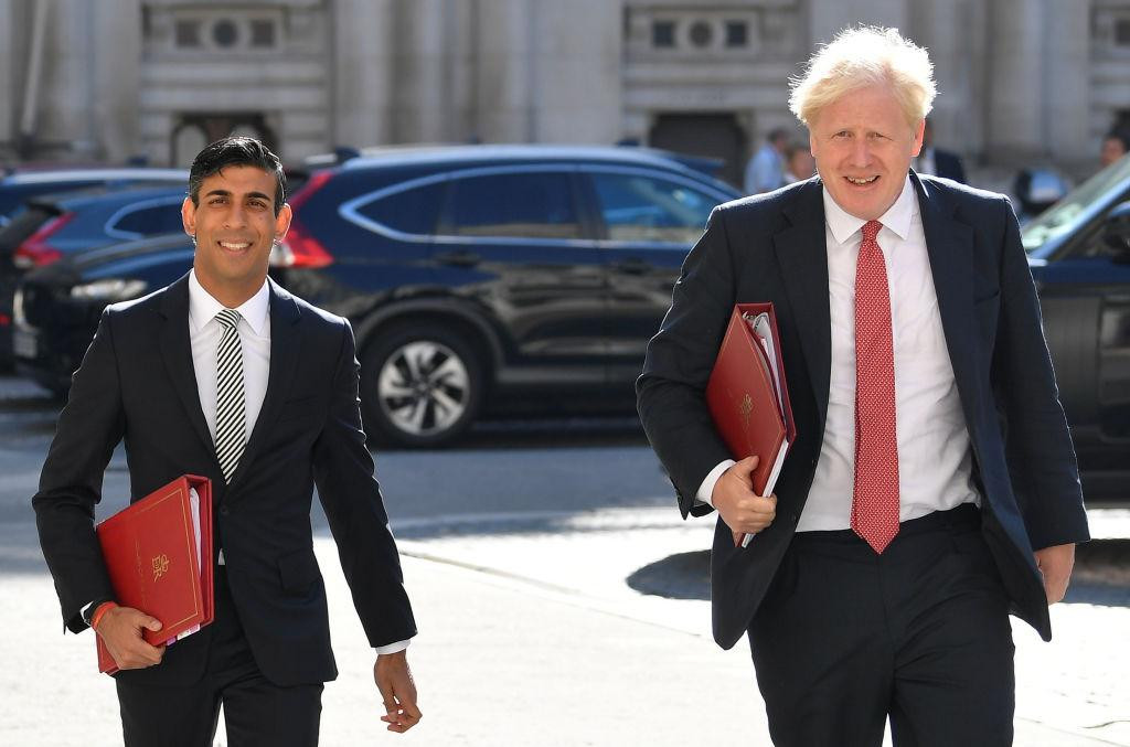 Ông Boris Johnson và ông Rishi Sunak. Ảnh: Getty