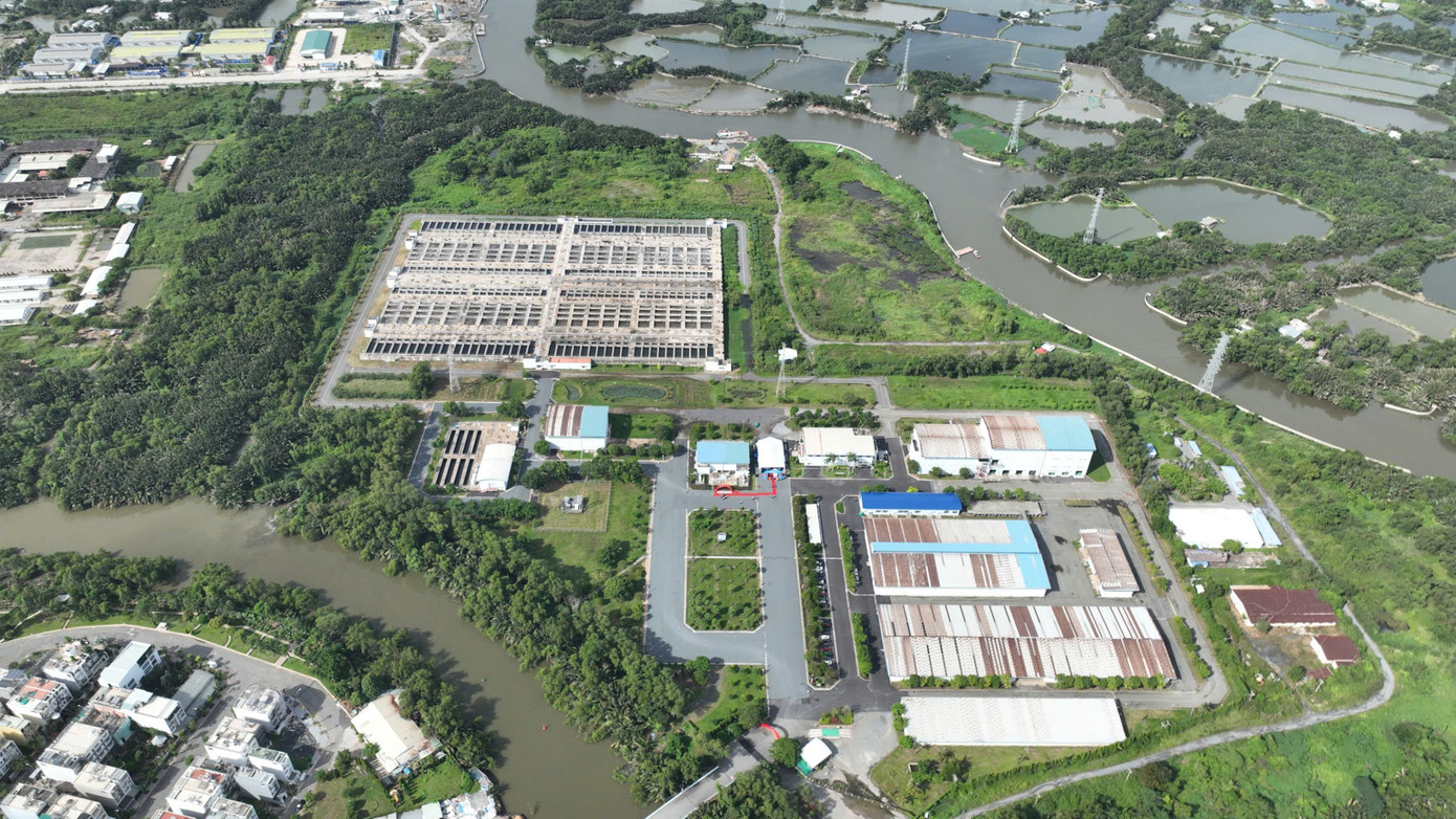 Gói thầu mở rộng nhà máy xử lý nước thải Bình Hưng (huyện Bình Chánh, TPHCM) thuộc dự án cải thiện môi trường nước TPHCM lưu vực kênh Tàu Hũ - Bến Nghé - kênh Đôi - kênh Tẻ (giai đoạn 2).