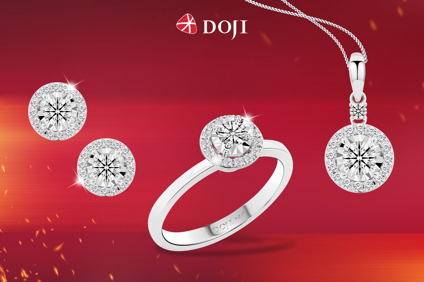 BST trang sức kim cương Fire on Flames có thiết kế tối giản, dễ dàng phối với nhiều trang phục