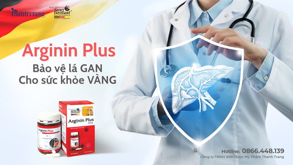 TPBVSK Arginin Plus: Giải pháp “Vàng” cho lá gan khỏe mạnh