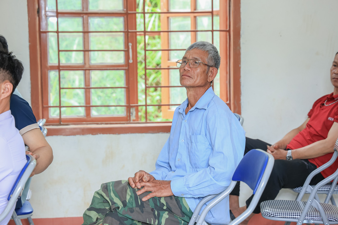 Ông Cà Văn Soong (bản Song, xã Chiềng La) tại buổi tập huấn của dự án Ông Cà Văn Soong (bản Song, xã Chiềng La) tại buổi tập huấn của dự án