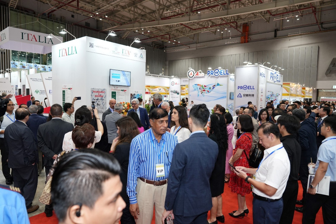 Các máy móc, công nghệ ngành da, giày từ Ý chú trọng thân thiện với môi trường. Nguồn: ITA