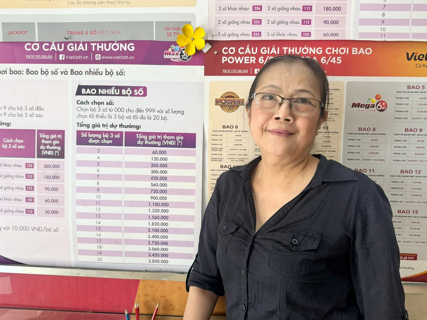 Bà Hường cùng bạn thân đã gắn bó với Vietlott gần 8 năm.