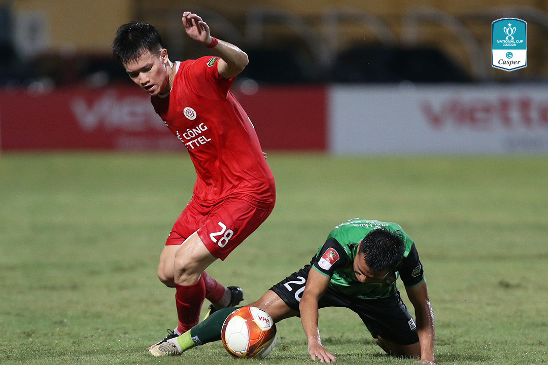 Hoàng Đức cùng Thể Công - Viettel hướng tới danh hiệu Vô địch Cúp Quốc gia Casper 2023/24 để tránh một mùa giải trắng tay (Ảnh: FPT Play)