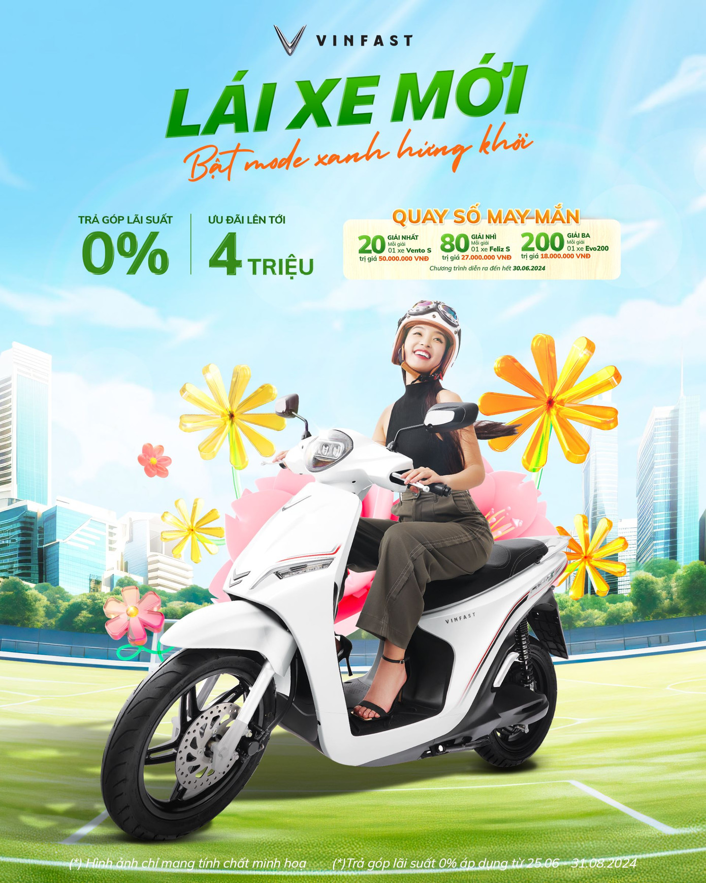 Ưu đãi của VinFast hỗ trợ tối đa người dùng sử dụng phương tiện “xanh”.