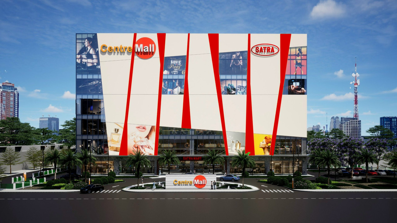 Hình phối cảnh TTTM Satra Võ Văn Kiệt tại 1466 đường Võ Văn Kiệt, phường 3, quận 6, TP.HCM.