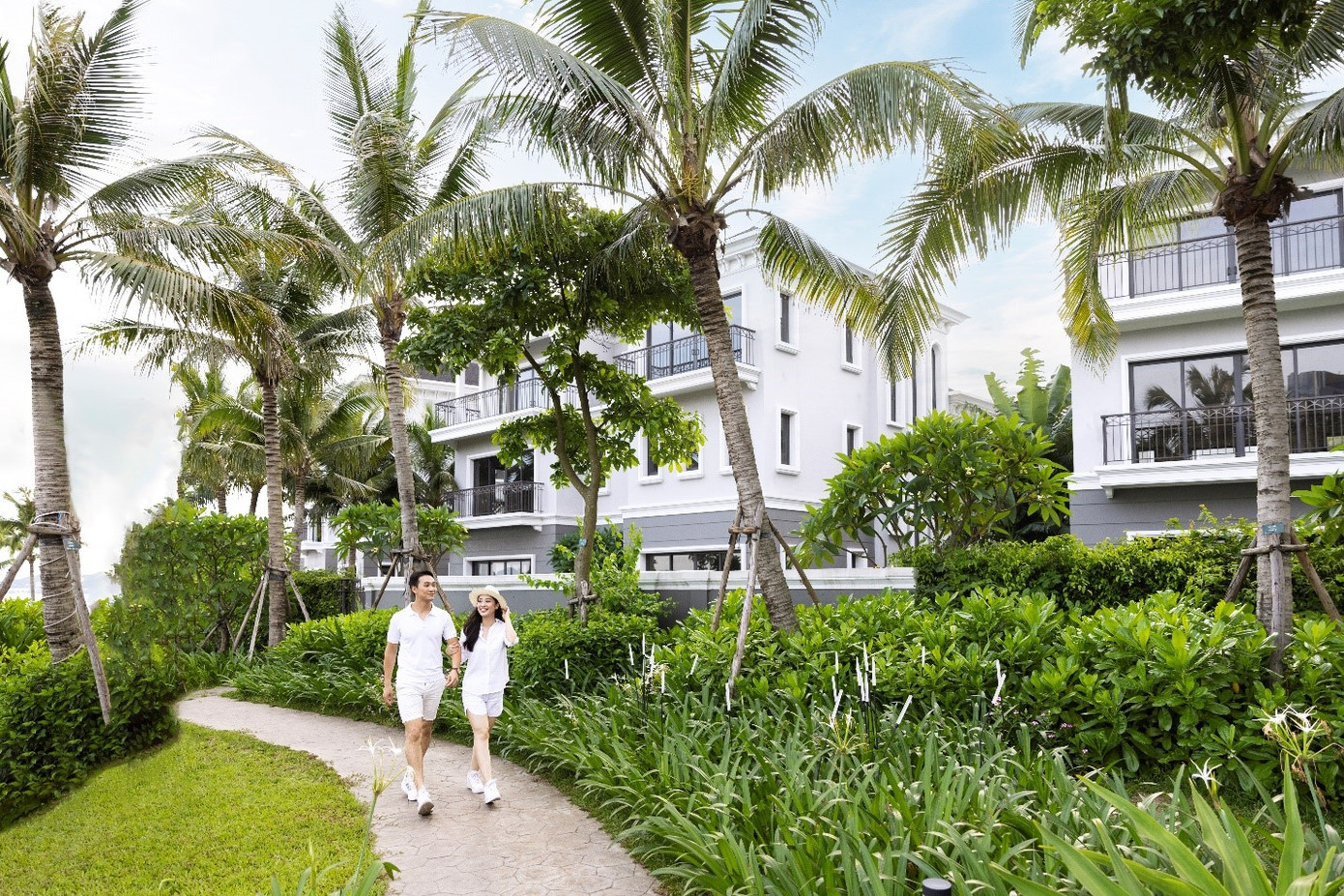 Cảnh quan xanh của dự án Grand Bay Halong Villas nâng tầm trải nghiệm sống của cộng đồng cư dân tinh hoa. Ảnh: BIM Land.