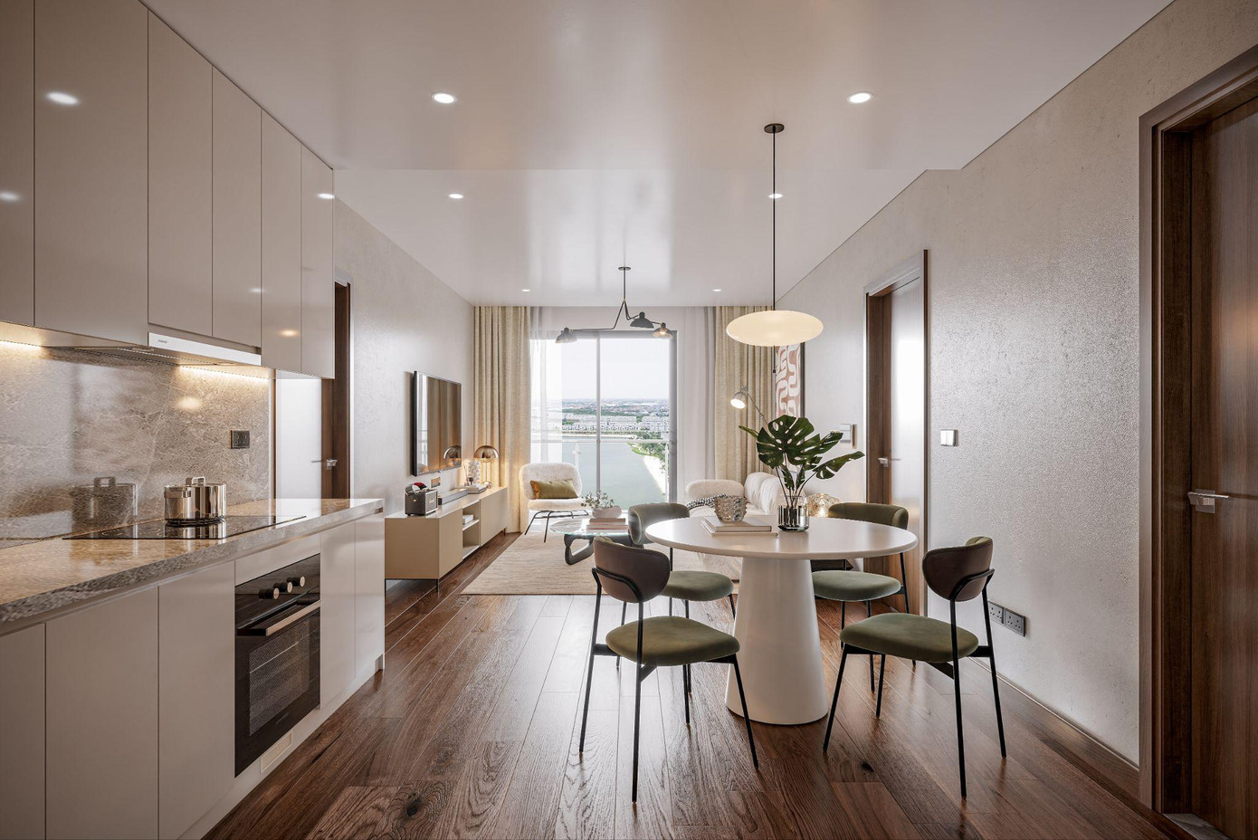 Mỗi căn hộ đều được bàn giao với tiêu chuẩn cao cấp, chăm chút kỹ lưỡng, gửi gắm tâm ý của nhà phát triển bất động sản quốc tế Masterise Homes để đón chào cư dân trở về.