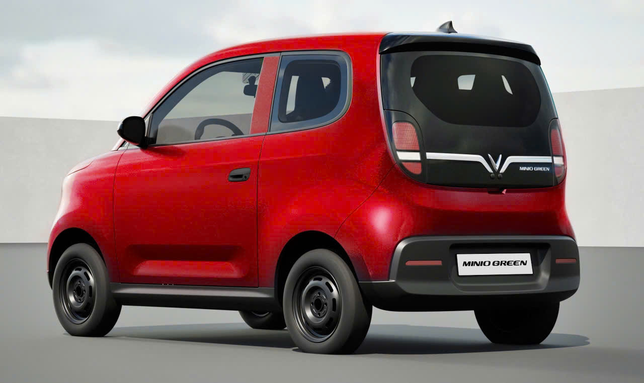 Phần đuôi xe của Minio Green dạng hình hộp, tăng diện tích cho hàng ghế sau. Ảnh: VinFast Phần đuôi xe của Minio Green dạng hình hộp, tăng diện tích cho hàng ghế sau. Ảnh: VinFast
