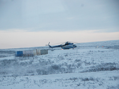 Đội bay MI-8 ở mỏ Nhenhezky