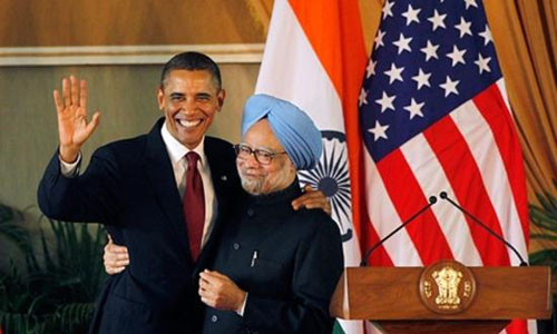 Tổng thống Mỹ Obama và Thủ tướng Ấn Độ M.Singh