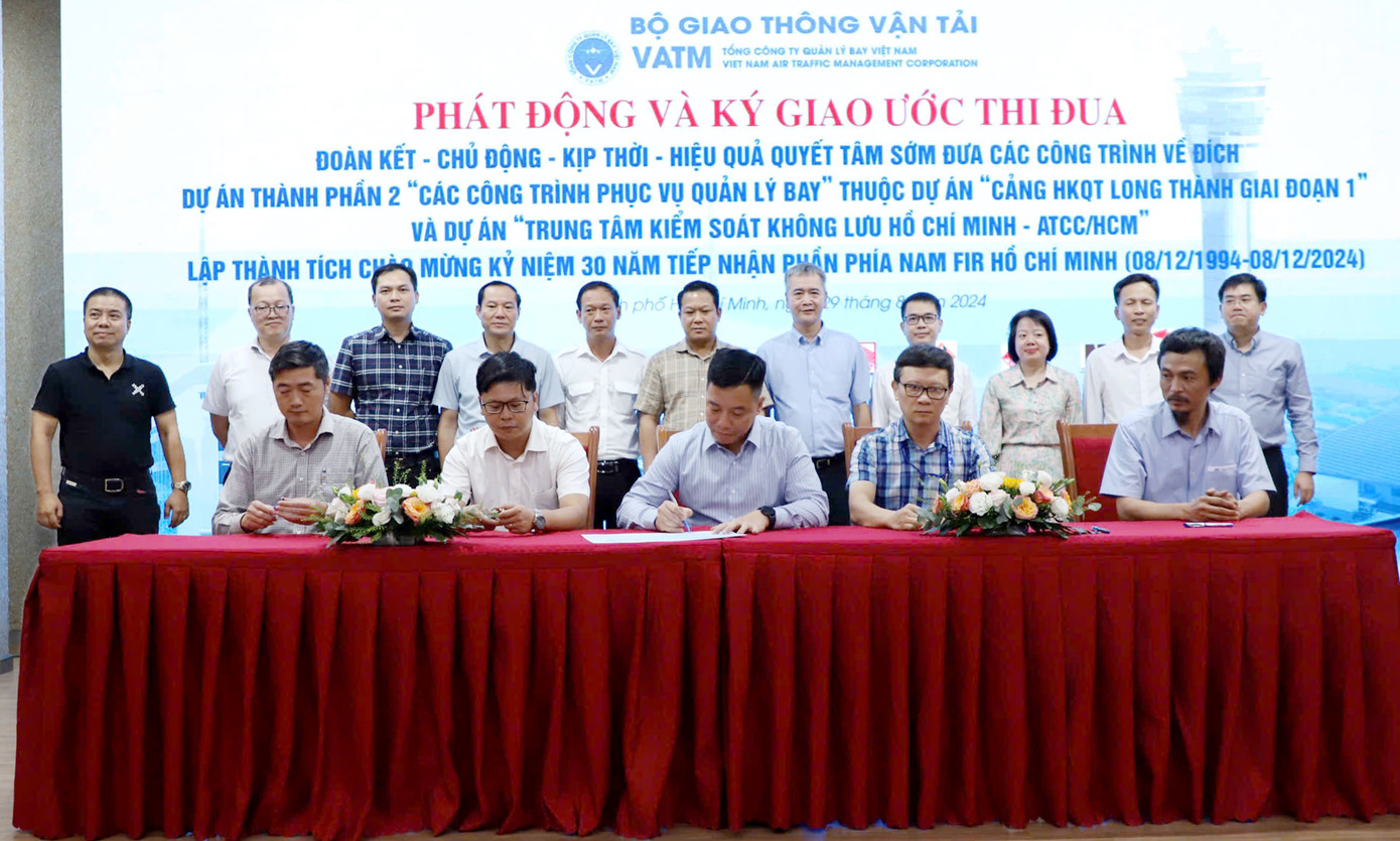 Tổng công ty Quản lý bay Việt Nam phát động thi đua đưa công trình trọng điểm về đích sớm Tổng công ty Quản lý bay Việt Nam phát động thi đua đưa công trình trọng điểm về đích sớm