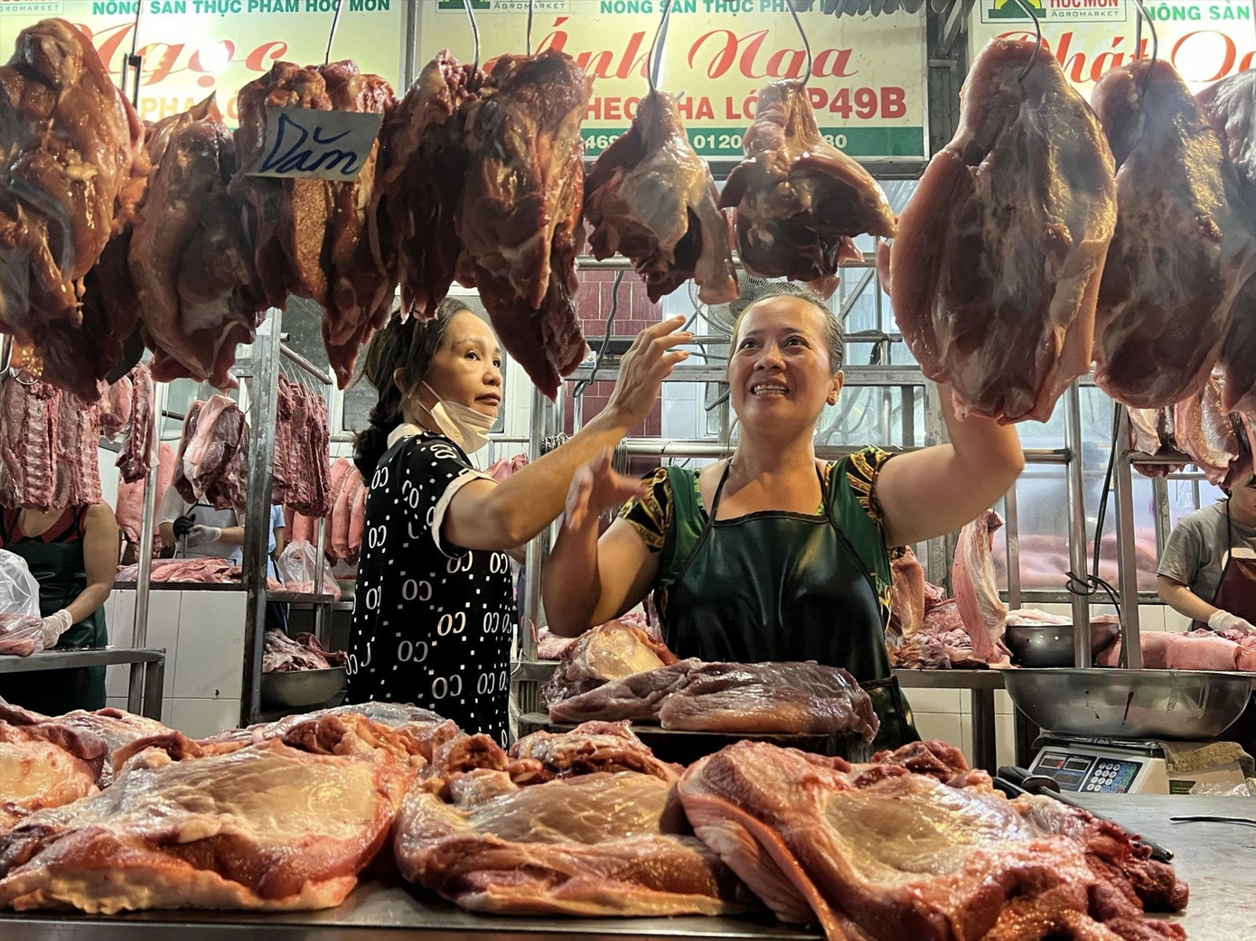 Thịt heo được dự báo sẽ không tăng giá dịp Tết. Ảnh: U.P