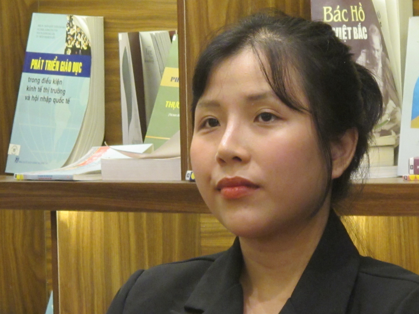 Hiên - tác giả cuốn sách “Không mong bạn hạnh phúc, chỉ mong bạn bình an”. Ảnh: L.Q.V