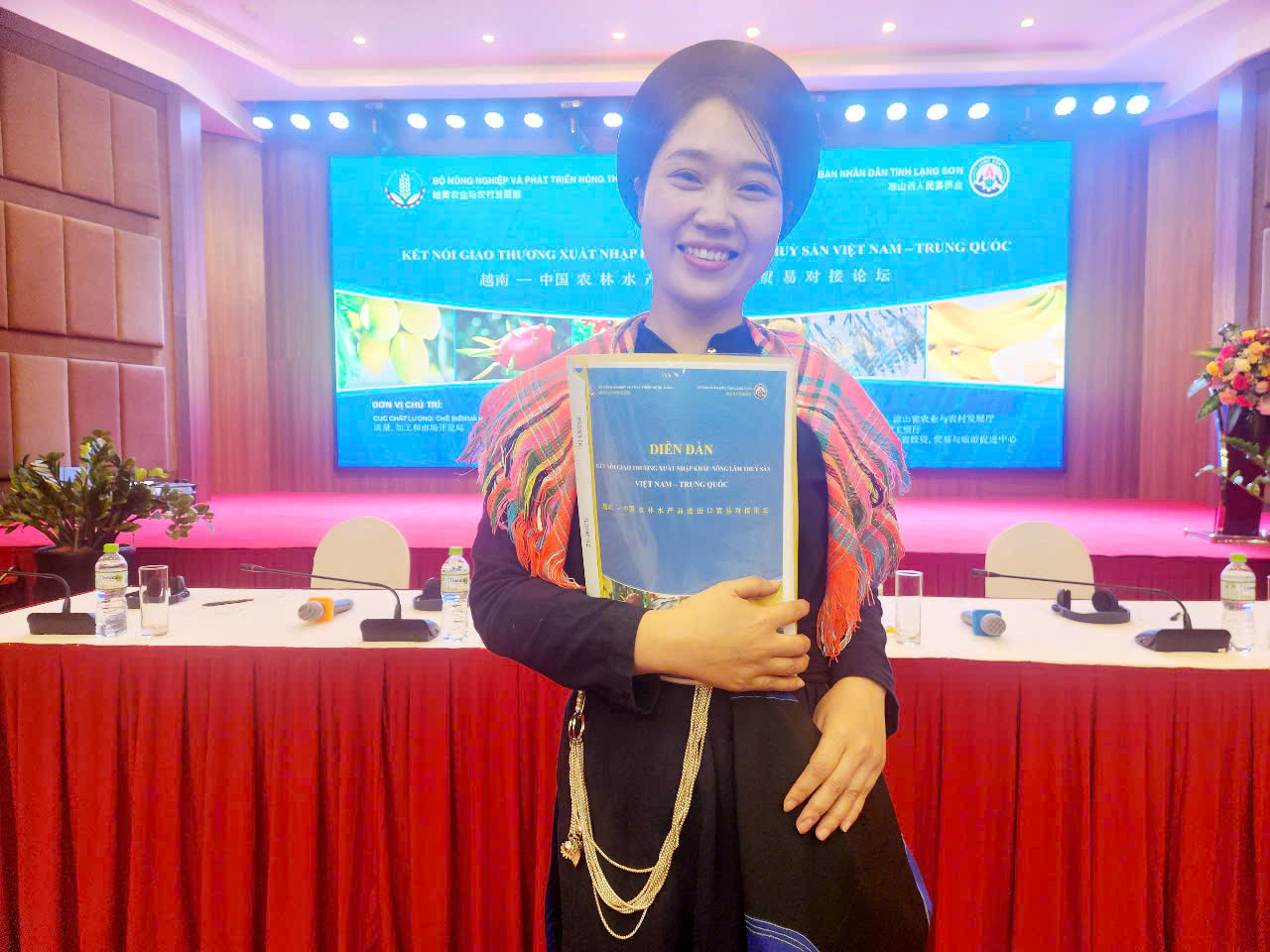 Nữ giám đốc người Tày Vương Thị Thương. ảnh: Duy Chiến