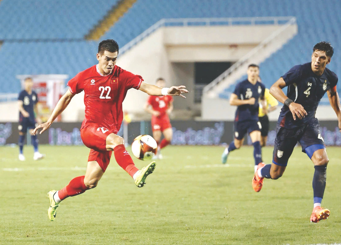 Tiến Linh đang có phong độ rất cao với 3 bàn thắng ở V-League 2024/25. Ảnh: Như Ý