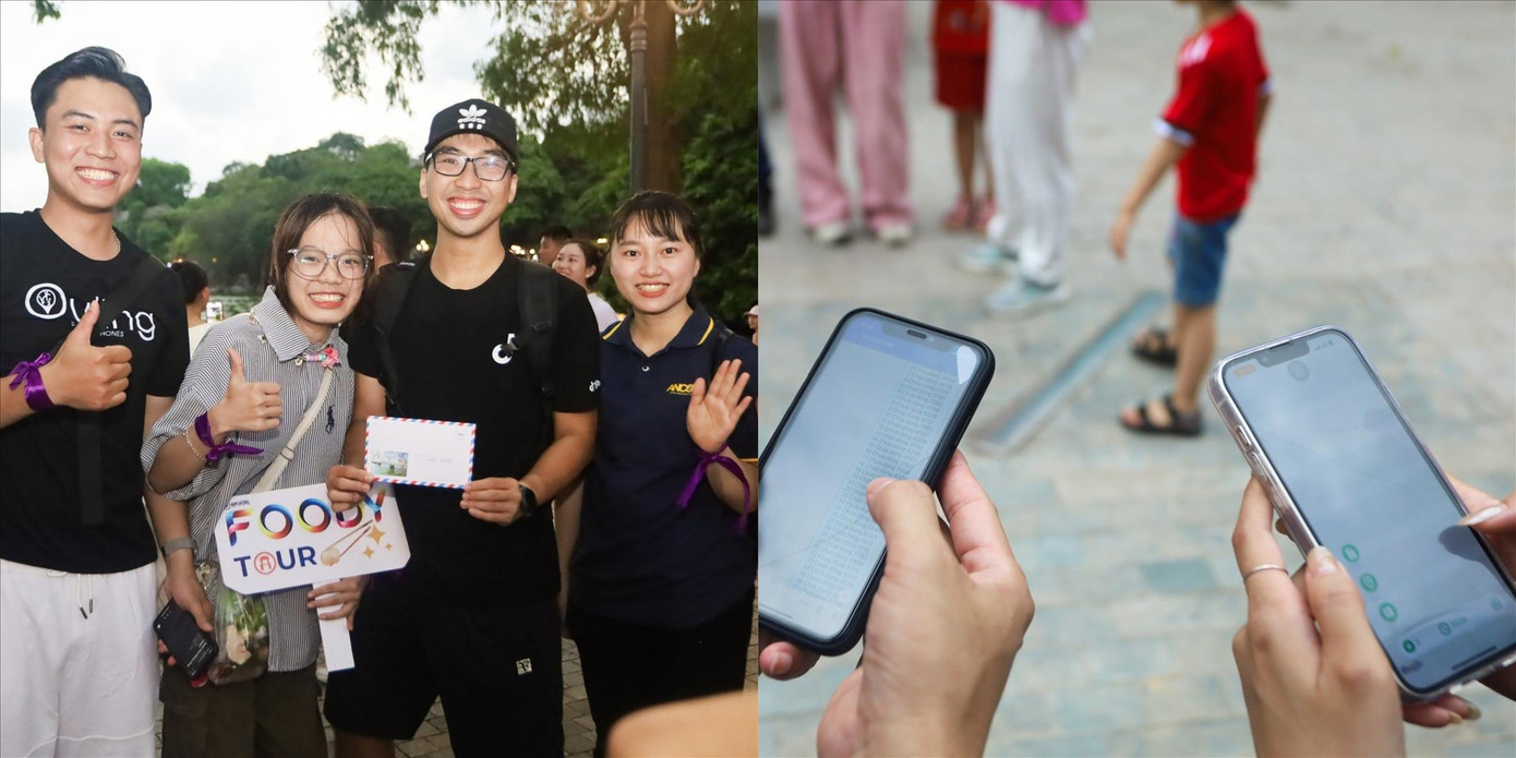 Việc áp dụng công nghệ, các trò chơi, nhiệm vụ khiến hành trình du lịch thêm thú vị, phù hợp với giới trẻ. Ảnh: Trọng Tài Việc áp dụng công nghệ, các trò chơi, nhiệm vụ khiến hành trình du lịch thêm thú vị, phù hợp với giới trẻ. Ảnh: Trọng Tài