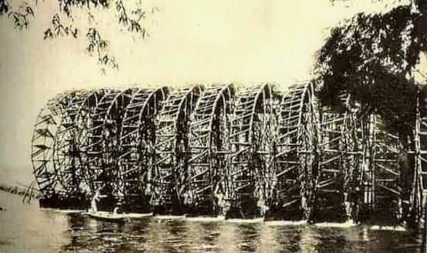 Bờ xe nước trên sông Trà. Ảnh Tư liệu Bờ xe nước trên sông Trà. Ảnh Tư liệu