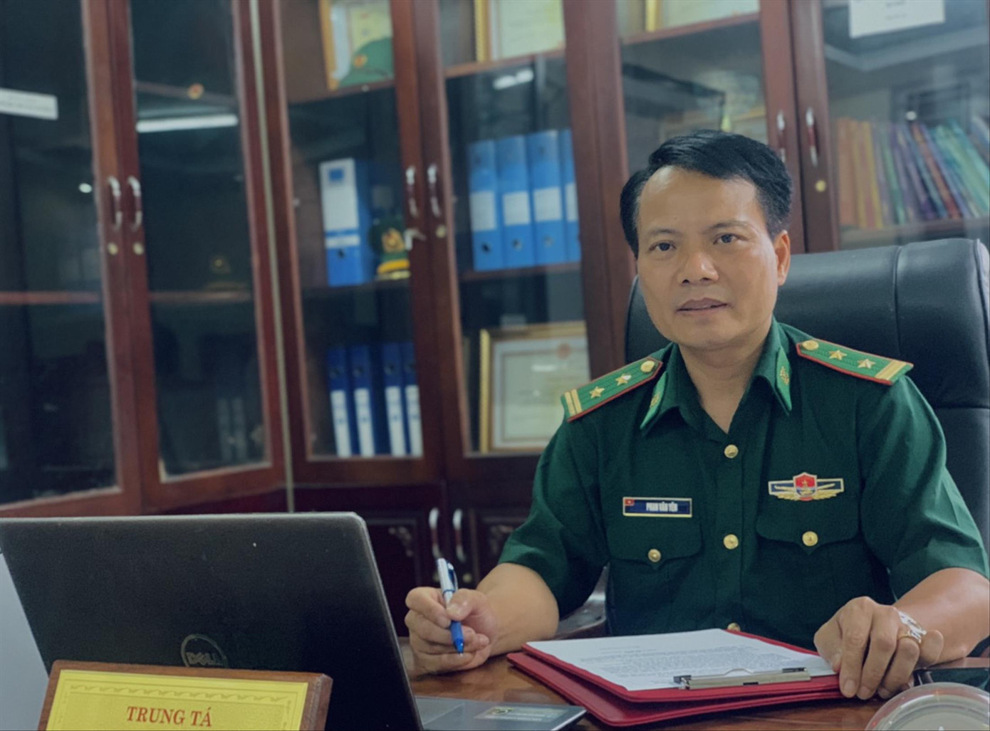 Trung tá Phan Văn Yên - Phó trưởng Phòng Phòng chống ma túy và tội phạm Bộ đội Biên phòng Hà Tĩnh