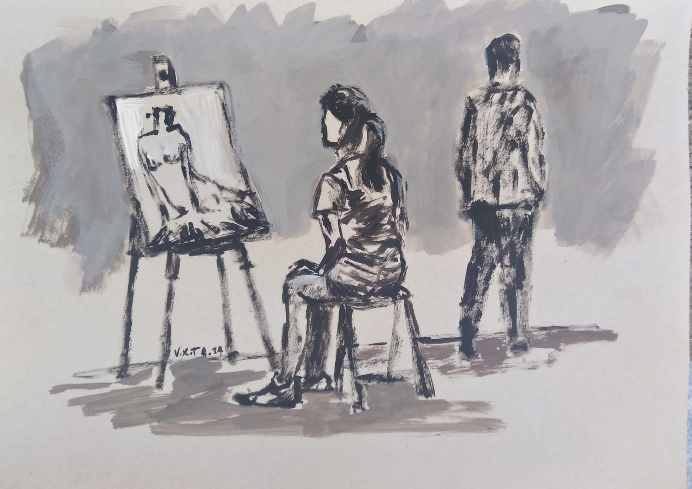 Minh họa: Vũ xuân Tiến