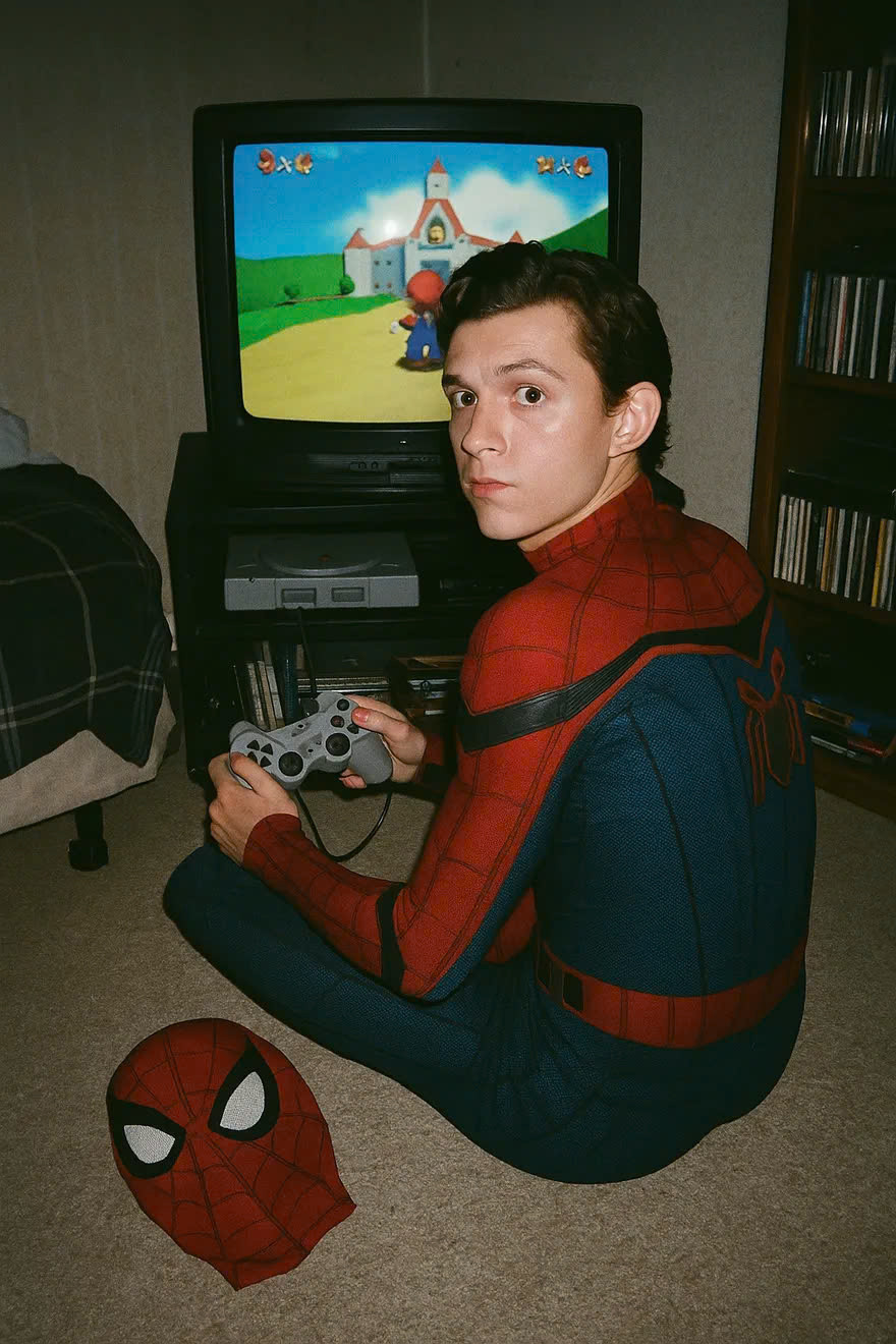 Hình ảnh "nhện nhọ" Tom Holland chơi game Mario do ChatGPT tạo. (Ảnh: Internet) Hình ảnh "nhện nhọ" Tom Holland chơi game Mario do ChatGPT tạo. (Ảnh: Internet)