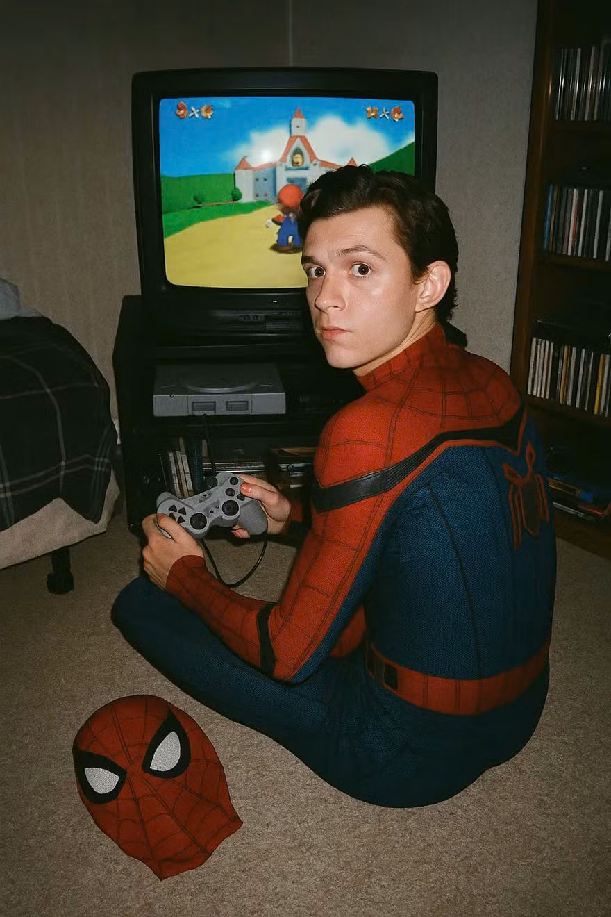 Hình ảnh "nhện nhọ" Tom Holland chơi game Mario do ChatGPT tạo. (Ảnh: Internet) Hình ảnh "nhện nhọ" Tom Holland chơi game Mario do ChatGPT tạo. (Ảnh: Internet)