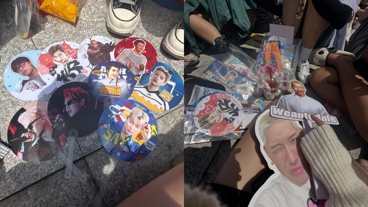 Những món quà độc đáo mà fan dành tặng cho nghệ sĩ tại concert Anh Trai Say Hi. (Ảnh: @incoldani)