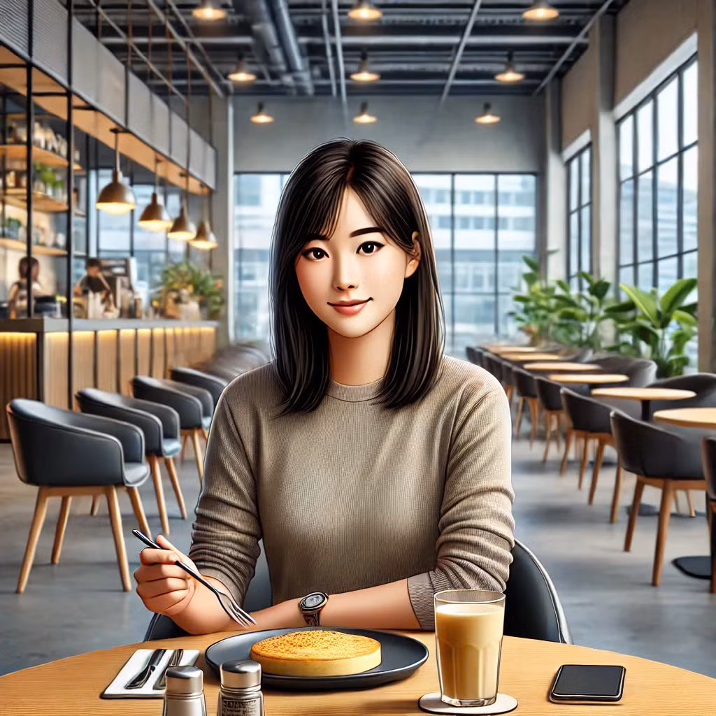 Chuyên gia khuyên rằng, dù ăn một mình hay ăn cùng người khác, bạn trẻ nên tập trung vào món ăn trước mặt, thưởng thức một cách chậm rãi. (Ảnh minh họa bởi AI)