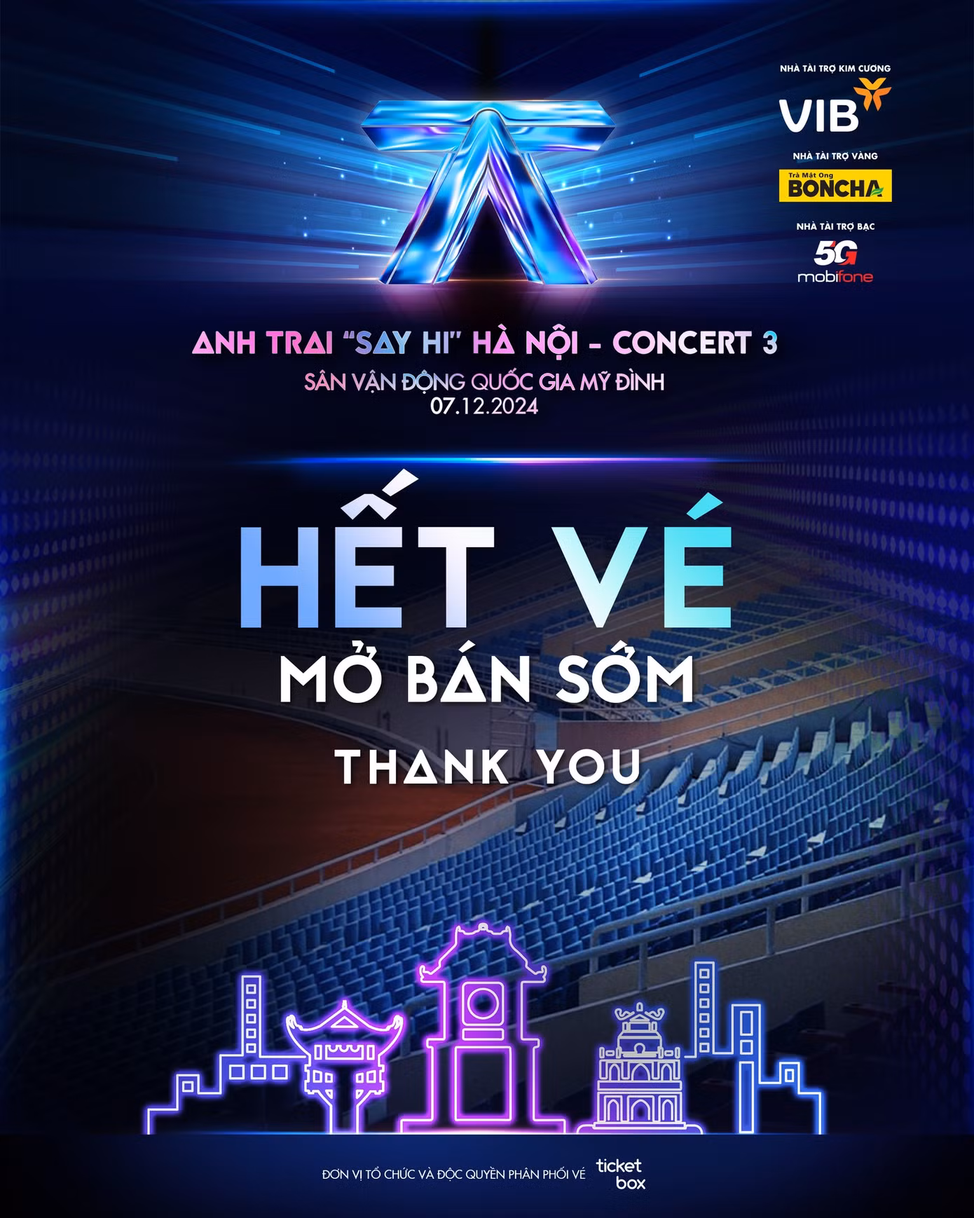 Cơn sốt vé Anh Trai "Say Hi" sau 1 giờ mở bán sớm. (Nguồn ảnh: Fanpage Anh Trai Say Hi Vie Channel)