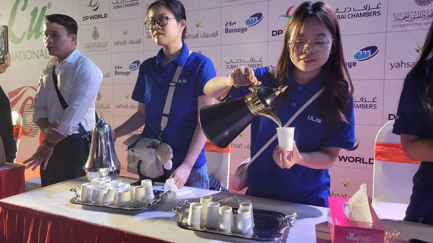 Góc trải nghiệm cà phê Ả Rập.