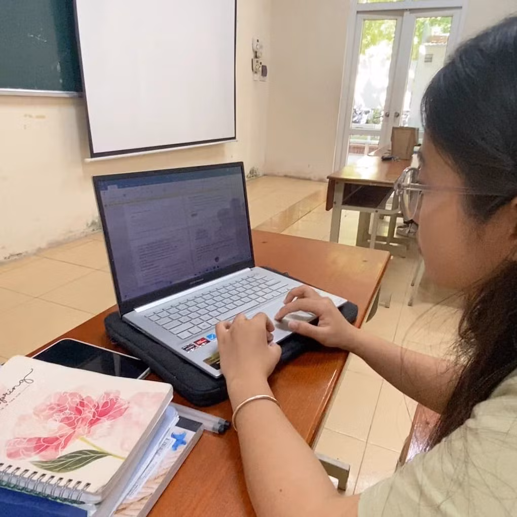 Phương Anh thường bỏ ăn sáng khi dậy muộn.