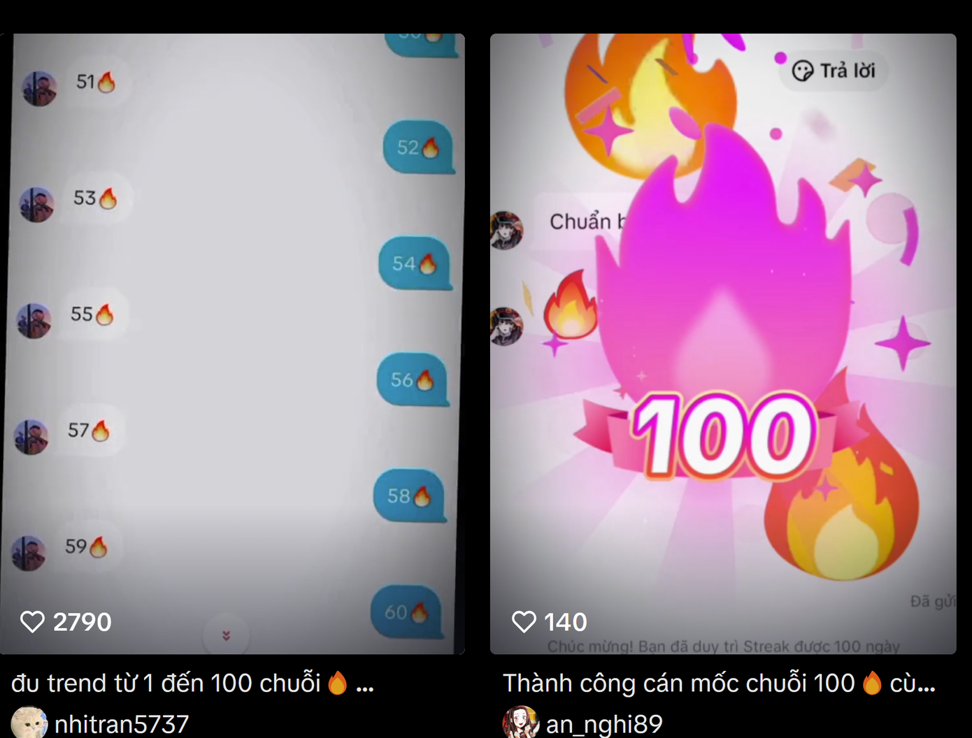 Bạn trẻ đua nhau theo trào lưu giữ chuỗi lửa. (Ảnh chụp màn hình) Bạn trẻ đua nhau theo trào lưu giữ chuỗi lửa. (Ảnh chụp màn hình)