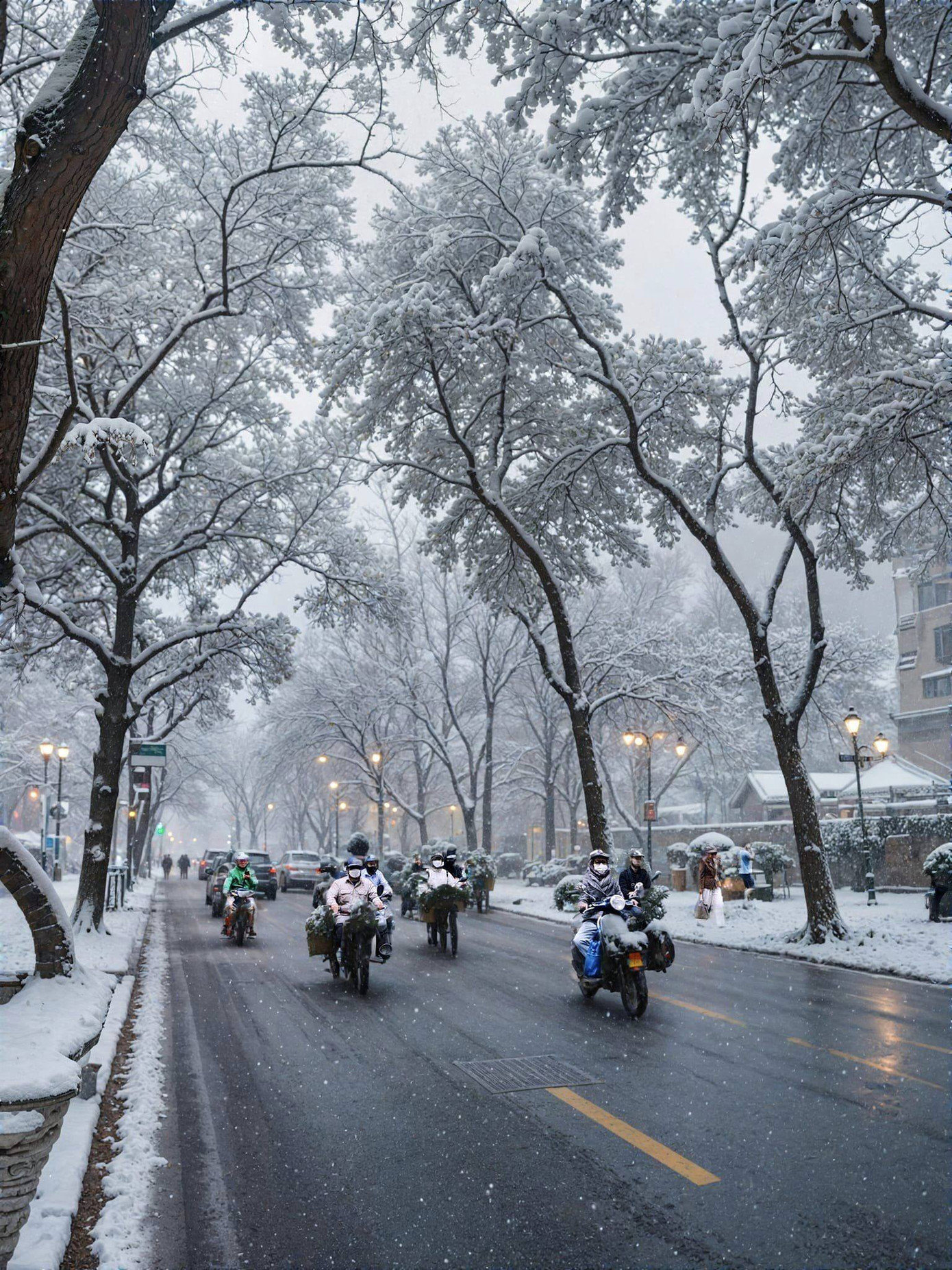 Những hình ảnh tưởng chừng như chỉ có tại các nước ôn và hàn đới.