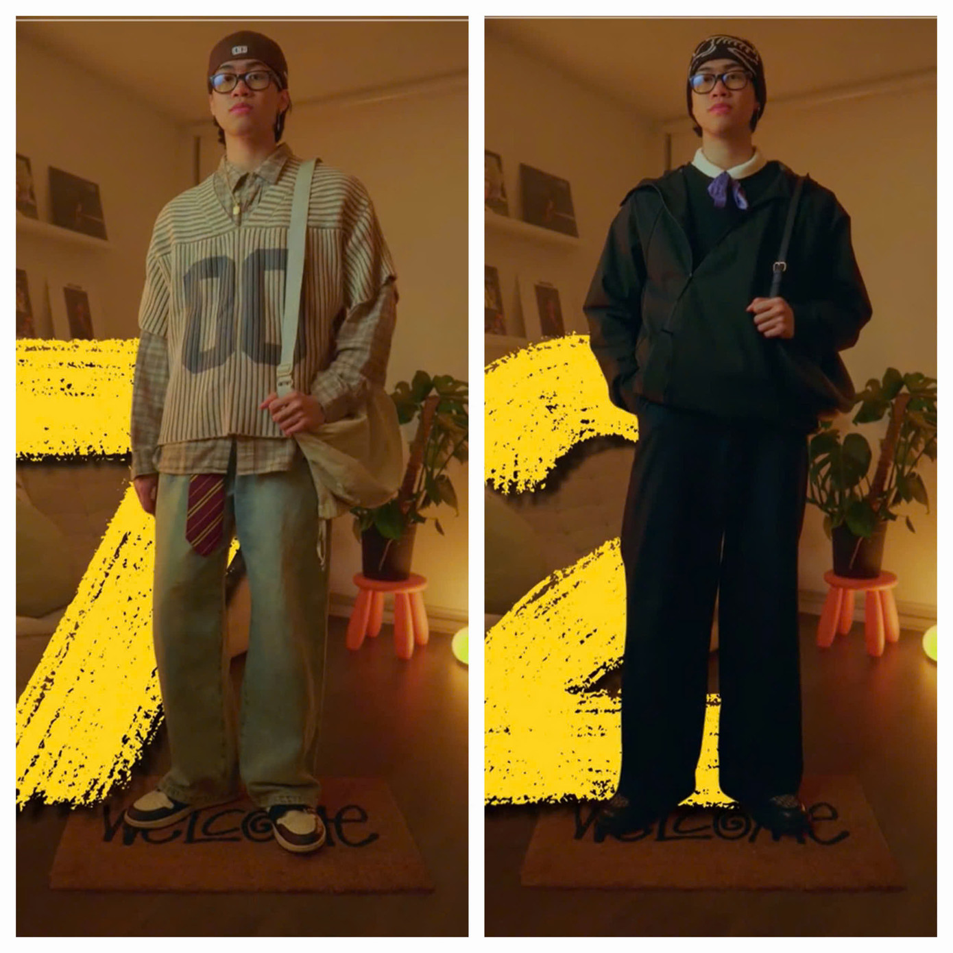 Emson là video thử nghiệm với các item như hoodie, quần ống rộng hay giày boots để phù hợp với nhiều phong cách khác nhau. (Ảnh: emsonmallari) Emson là video thử nghiệm với các item như hoodie, quần ống rộng hay giày boots để phù hợp với nhiều phong cách khác nhau. (Ảnh: emsonmallari)