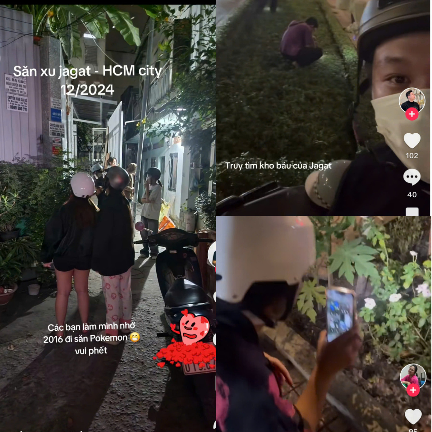 Bạn trẻ đổ xô ra đường tìm kho báu. (Ảnh chụp màn hình)