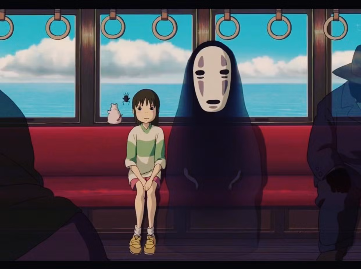 Một cảnh được trích trong phim Spirited Away.