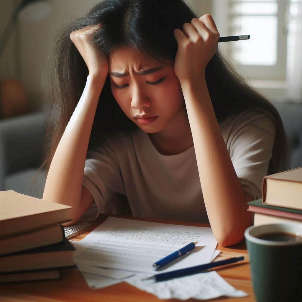 Nhiều sinh viên coi chứng chỉ ngoại ngữ như một cơn ác mộng. (Ảnh minh họa bởi AI)