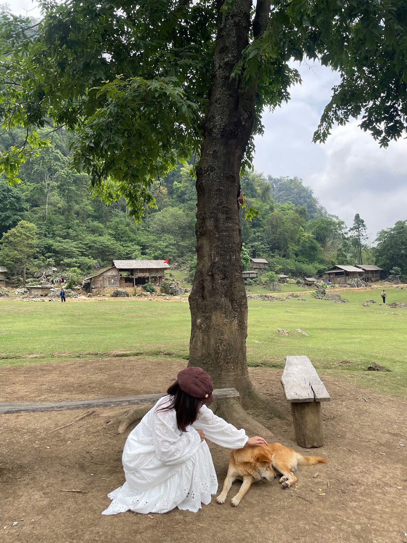 Trang trong chuyến đi Mộc Châu năm ngoái. Trang trong chuyến đi Mộc Châu năm ngoái.